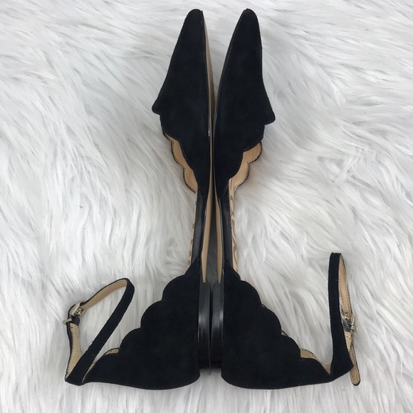 Sam Edelman Rowan Scalloped Pointy Toe Flat - Picture 7 of 8